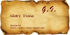 Gödri Ilona névjegykártya